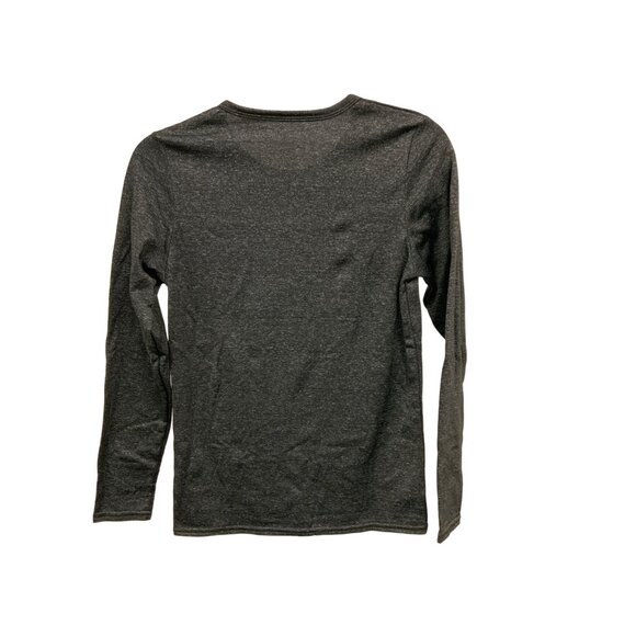 Charcoal Grey Cozy Fleece Lined Tee - Picture 2 of 4